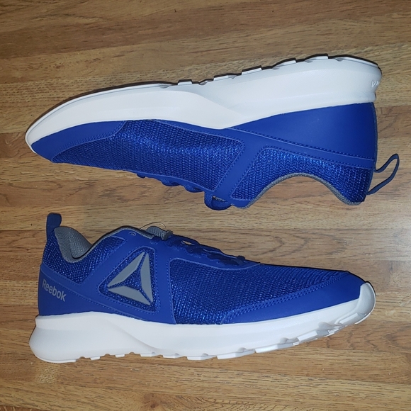Reebok Quick Motion Running Shoe Cobalt Blue Gray White 9 nwob - Picture 4 of 12